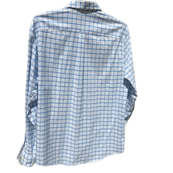 Johnnie-O Prep-Formance Gobi long sleeve shirt blue white Large - Picture 3 of 16